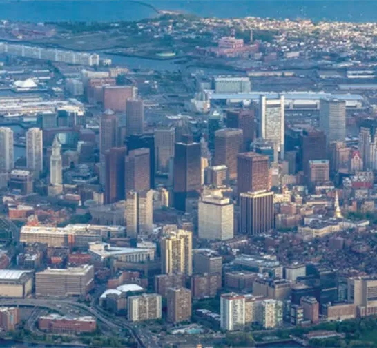 Boston aerial view