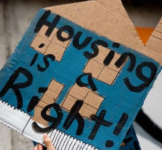 Housing is a right sign