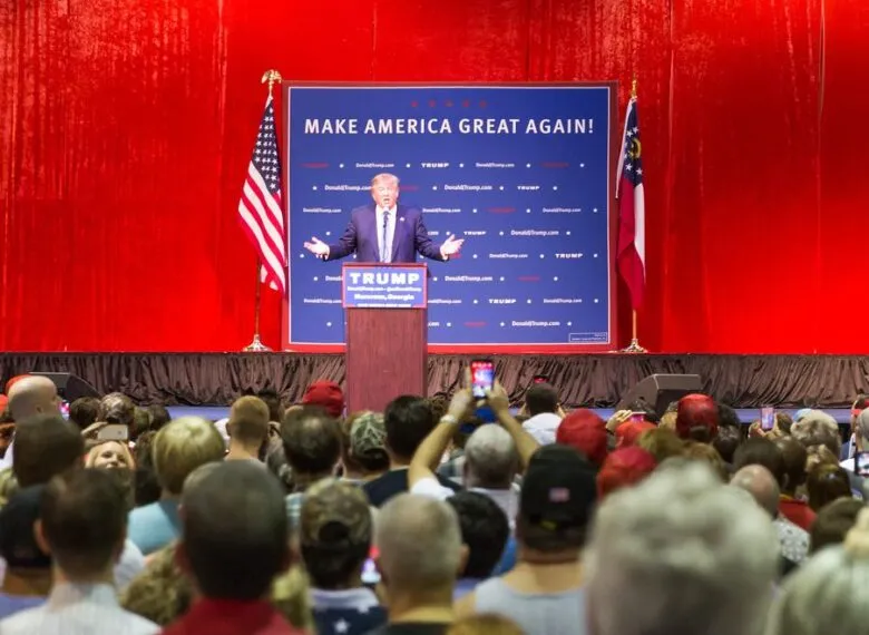 Trump campaigning in Georgia.